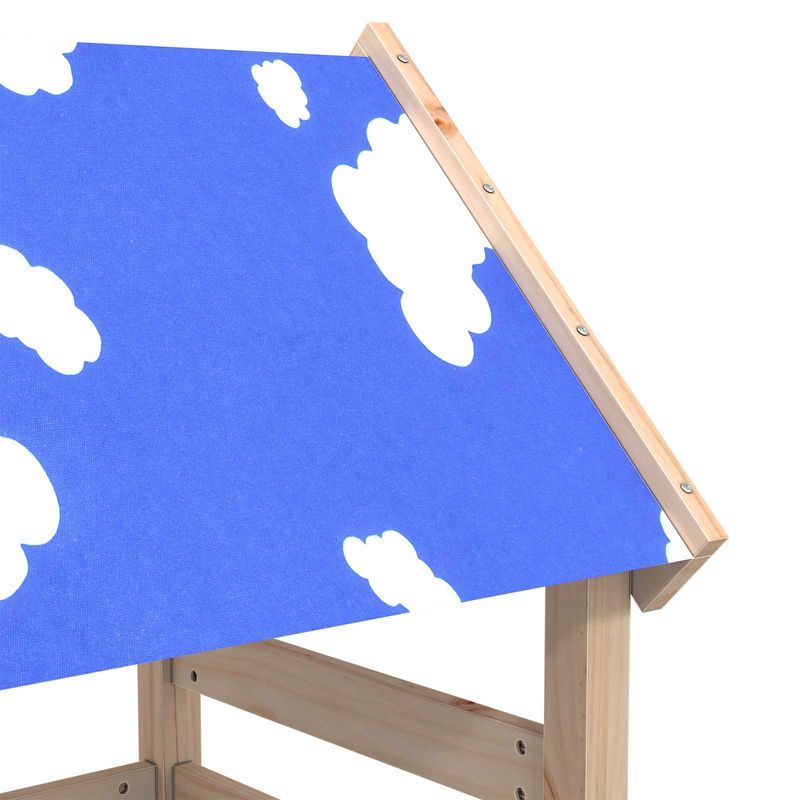 Jucarii, Copii si Bebe - Jucarii si jocuri - Jucarii de exterior - Spatii de joaca si accesorii - Turn de joaca Maro 110,5 x 52,5 x 215cm Lemn de pin masiv - Infinity.ro