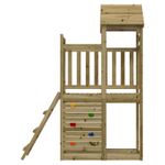 Jucarii, Copii si Bebe - Jucarii si jocuri - Jucarii de exterior - Spatii de joaca si accesorii - Turn de joaca Maro 110,5 x 52,5 x 214 cm Lemn impregnate solid - Infinity.ro