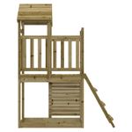 Jucarii, Copii si Bebe - Jucarii si jocuri - Jucarii de exterior - Spatii de joaca si accesorii - Turn de joaca Maro 110,5 x 52,5 x 214 cm Lemn impregnate solid - Infinity.ro