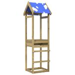 Jucarii, Copii si Bebe - Jucarii si jocuri - Jucarii de exterior - Spatii de joaca si accesorii - Turn de joaca Maro 52,5 x 46,5 x 195 cm Lemn impregnate solid - Infinity.ro