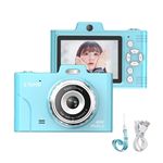 TV, Audio-Video si Foto - Aparate foto si accesorii - Aparate foto - Camera Foto Digitala Auraliv® Albastru 48MP Ultra HD, 2.5K UHD, Video 1080P, Ecran IPS 2.8”,Baterie 750mAh, Card 32GB - Infinity.ro