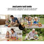 Jucarii, Copii si Bebe - Jucarii si jocuri - Seturi de constructie si cuburi - Seturi de constructie - Set Constructie din Lemn 73 Piese Auraliv® – Jucarie Montessori DIY, Creativitate & Constructii 3D - Infinity.ro