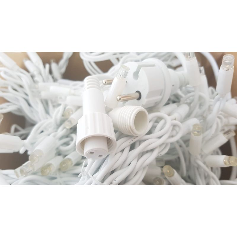 Casa si Gradina - Decoratiuni - Decoratiuni de sezon - Instalatie de Craciun, 8 m, Perdea franj cu Flash Alb Cald, 160 leduri, SDX P9107WW - Infinity.ro