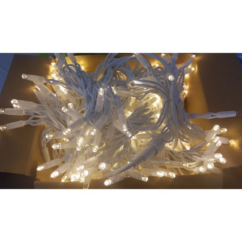 Casa si Gradina - Decoratiuni - Decoratiuni de sezon - Instalatie de Craciun, 8 m, Perdea franj cu Flash Alb Cald, 160 leduri, SDX P9107WW - Infinity.ro