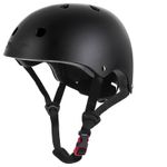 Sport si Outdoor - Echipament Sportiv - Accesorii echipament sportiv - Casti de protectie - Casca de Protectie pentru Trotineta si Bicicleta, Ventilatie, Sistem Reglabil, Ultra-Usoara, Marimea L, Negru - Infinity.ro