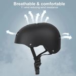 Sport si Outdoor - Echipament Sportiv - Accesorii echipament sportiv - Casti de protectie - Casca de Protectie pentru Trotineta si Bicicleta, Ventilatie, Sistem Reglabil, Ultra-Usoara, Marimea L, Negru - Infinity.ro