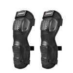Auto si Moto - Moto - Accesorii moto si consumabile - Set Protectii Moto pentru Genunchi si Coate, ABS Durabil, Usoare, Confortabile, Reglabile, Pentru Moto, Scuter, Negru - Infinity.ro
