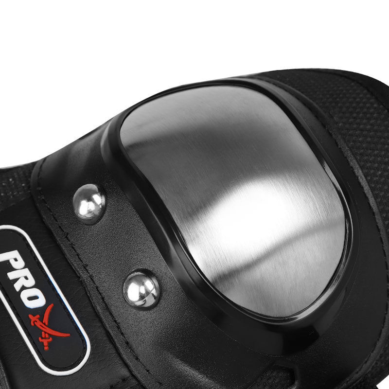 Auto si Moto - Moto - Accesorii moto si consumabile - Set Protectii Moto Genunchi si Coate, Curele Ajustabile, Design Ergonomic, Pentru Moto,Scuter,ATV,Enduro,Bicicleta,Negru - Infinity.ro