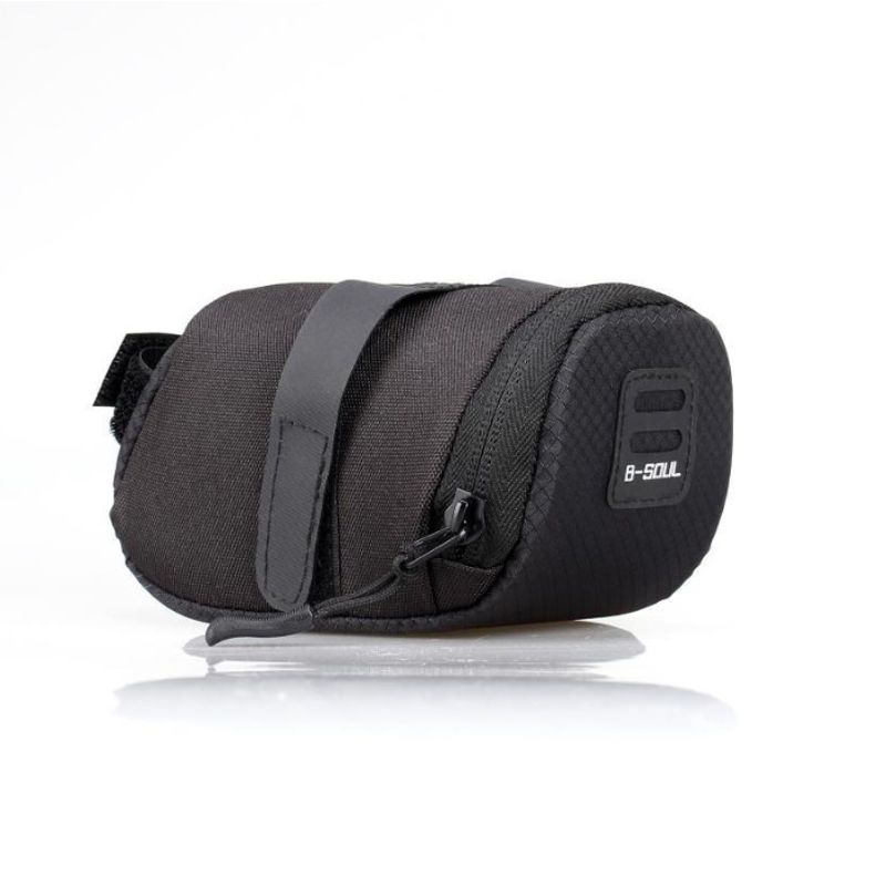 Auto si Moto - Moto - Accesorii moto si consumabile - Geanta pentru scaun de Bicicleta, Montare Usoara, Curea Reglabila, Material Durabil ABS, Depozitare Compacta, Negru - Infinity.ro