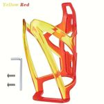 Sport si Outdoor - Role, trotinete si skateboard - Piese si accesorii trotinete - Suport sticla apa pentru bicicleta, montare pe cadru, plastic PC durabil, cu suruburi si inbus incluse,Rosu Galben - Infinity.ro
