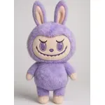 Jucarii, Copii si Bebe - Jucarii si jocuri - Jucarii de plus - Jucarie Plus Tip Labubu Mostrulet Dragalas ABYZ Dimensiune 30cm Culoare Mov - Infinity.ro