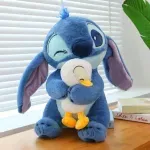 Jucarii, Copii si Bebe - Jucarii si jocuri - Jucarii de plus - Jucarie Stitch plus cu ratusca 30 cm plus premium, cadou dragalas pentru copii, baieti si fete, ABYZ culoare Albastru - Infinity.ro