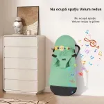 Casa si Gradina - Mobilier - Mobilier copii - Balansoare, leagane si hamace - Scaun de dormit pentru bebelusi din plastic durabil ABYZ leagan balansoar potrivit pentru varsta 0-12 luni verde deschis - Infinity.ro