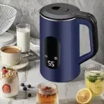 Electronice si Electrocasnice - Electrocasnice bucatarie - Preparare bauturi - Fierbatoare de apa - Fierbator electric portabil de 3L, ABYZ aparat de bucatarie de uz casnic, oprire automata digitala inteligenta albastru - Infinity.ro
