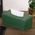 Casa si Gradina - Mobilier - Organizare si depozitare - Cutii depozitare - Cutie pentru Servetele, Piele Ecologica, dimensiuni 24x12x8, 5cm, culoare Verde ABYZ - Infinity.ro
