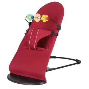 Scaun de dormit pentru bebelusi din plastic durabil ABYZ leagan balansoar potrivit pentru varsta 0-12 luni rosu