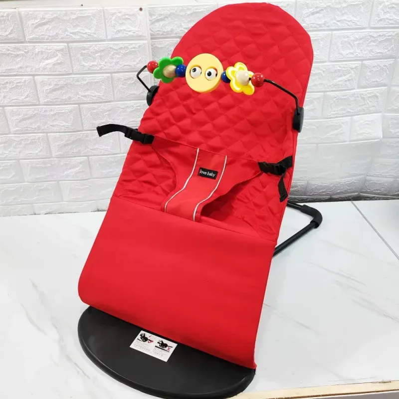 Casa si Gradina - Mobilier - Mobilier copii - Balansoare, leagane si hamace - Scaun de dormit pentru bebelusi din plastic durabil ABYZ leagan balansoar potrivit pentru varsta 0-12 luni rosu - Infinity.ro