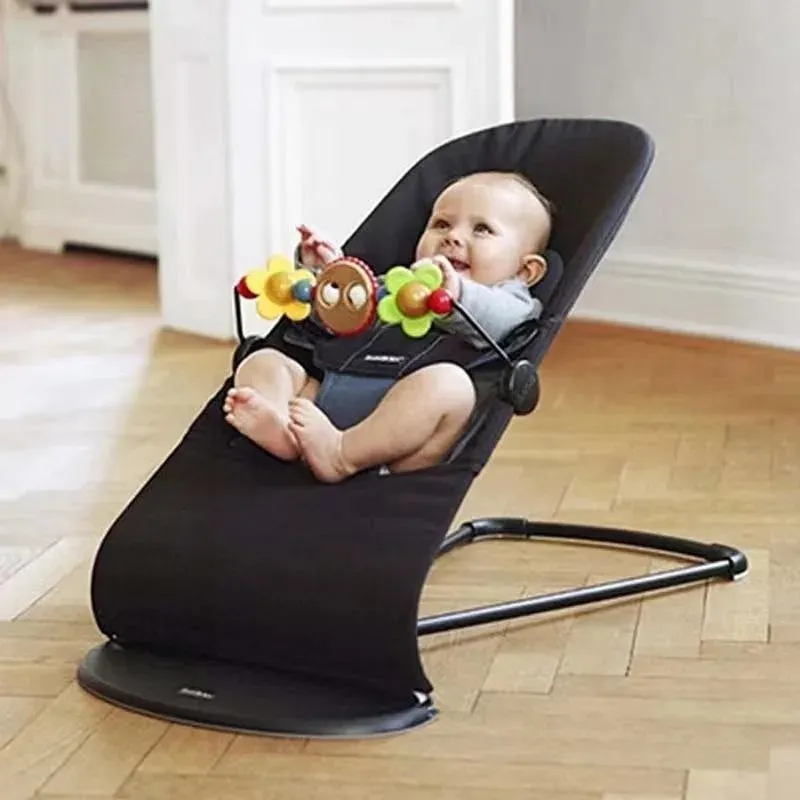 Casa si Gradina - Mobilier - Mobilier copii - Balansoare, leagane si hamace - Scaun de dormit pentru bebelusi din plastic durabil ABYZ leagan balansoar potrivit pentru varsta 0-12 luni negru - Infinity.ro