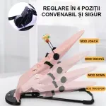 Casa si Gradina - Mobilier - Mobilier copii - Balansoare, leagane si hamace - Scaun de dormit pentru bebelusi din plastic durabil ABYZ leagan balansoar potrivit pentru varsta 0-12 luni roz - Infinity.ro