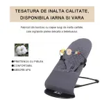 Casa si Gradina - Mobilier - Mobilier copii - Balansoare, leagane si hamace - Scaun de dormit pentru bebelusi din plastic durabil ABYZ leagan balansoar potrivit pentru varsta 0-12 luni gri - Infinity.ro