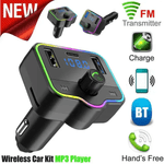 Auto si Moto - Electronice auto - Multimedia auto - Modulator FM Auto M46 Bluetooth 5.0 cu Telecomanda, Dual USB + USB-C, Incarcare Rapida, Compatibil 12V-24V, Brivoo® - Infinity.ro
