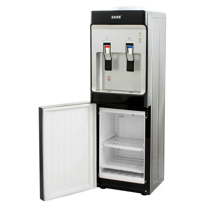 Casa si Gradina - Mobilier - Organizare si depozitare - Dozatoare/dispensere de apa - Dozator apa ZASS ZWD-10 CR cu mini-frigider 12L, compresor, rezervoare inox, 550W incalzire, 80W racire, Brivoo® - Infinity.ro