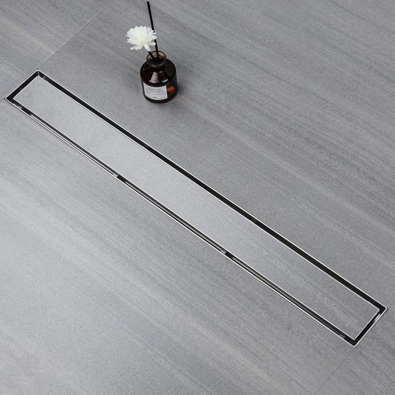 Casa si Gradina - Constructii - Materiale constructii - Sisteme de scurgere - Rigola de dus 110 cm inox, slim cu sifon si filtru par, pentru pardoseala extra flat, scurgere rapida 40l/min - Infinity.ro