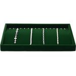 Fashion, accesorii si bijuterii - Femei - Bijuterii femei - Cutii bijuterii - Tava organizator bijuterii, din catifea, 35×24×3.5 cm, pentru cercei, inele, bratari, coliere - Infinity.ro