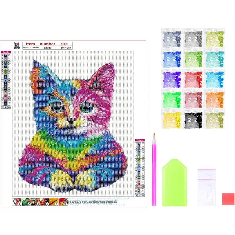 Jucarii, Copii si Bebe - Jucarii si jocuri - Jucarii & jocuri educative - Seturi de artizanat - Set artizanat pictura cu diamante 5D canvas, 30x40 cm, hobby creativ, cadou pentru copii si adulti - Infinity.ro