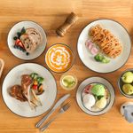 Casa si Gradina - Bucatarie si vesela - Vesela si tacamuri - Farfurii si boluri - Set 12 piese vesela ceramica, pentru 4 persoane, farfurii si boluri, cu model spirals, rezistent si usor de curatat - Infinity.ro