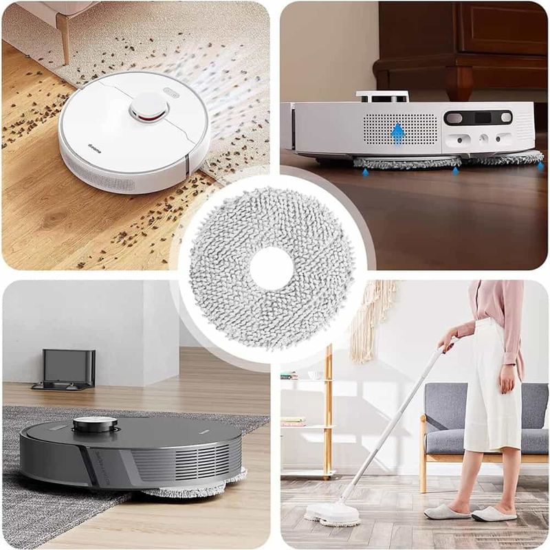 Electronice si Electrocasnice - Ingrijirea locuintei - Accesorii aparate pentru ingrijirea locuintei - Set 2 lavete PAA-home compatibile cu aspiratoarele Xiaomi X20 Max / X20 Pro - Infinity.ro