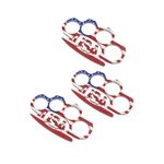 Sport si Outdoor - Sporturi de contact - Produse autoaparare - Set trei rozete, American Flag, DEPOX®, 11 cm, multicolor - Infinity.ro