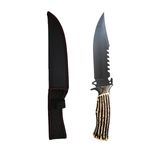 Sport si Outdoor - Camping - Cutite, bricege si accesorii - Cutite si bricege - Cutit vanatoare, lama otel zimtata, DEPOX®, 30 cm, teaca inclusa - Infinity.ro