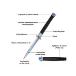 Sport si Outdoor - Camping - Cutite, bricege si accesorii - Cutite si bricege - Briceag tip Stiletto, multicolor, deschidere manuala, lungime 33 cm, lama metalica - Infinity.ro