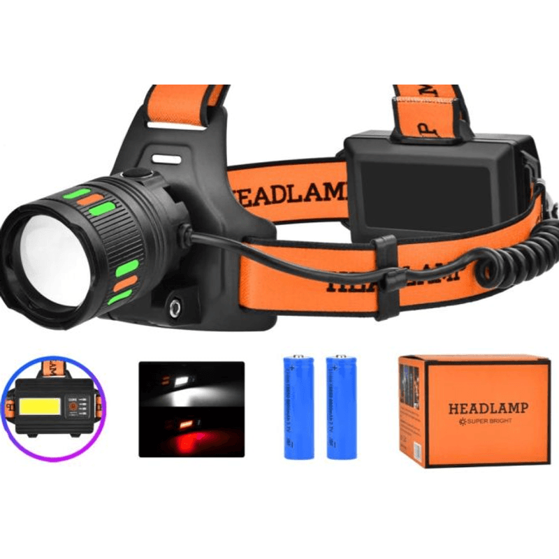 Casa si Gradina - Corpuri si surse de iluminat - Iluminat exterior - Lanterne - Lanterna de cap BL T203 profesionala cu incarcare USB - Infinity.ro