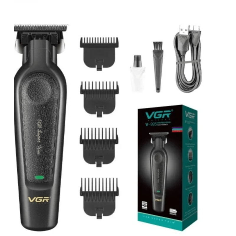 Ingrijire personala si Cosmetice - Aparate & accesorii ingrijire personala - Aparate de ras si tuns - Aparate de tuns - Set cu aparat de tuns fara fir VGR V 995 cu 4 distantiere autonomie 300min 2000mAh - Infinity.ro