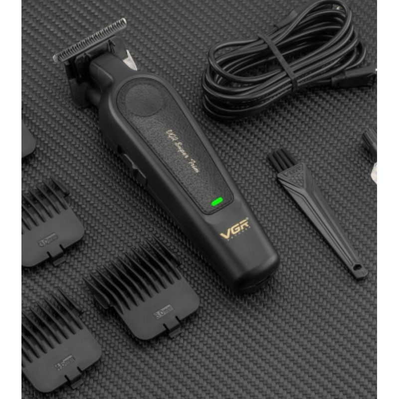 Ingrijire personala si Cosmetice - Aparate & accesorii ingrijire personala - Aparate de ras si tuns - Aparate de tuns - Set cu aparat de tuns fara fir VGR V 995 cu 4 distantiere autonomie 300min 2000mAh - Infinity.ro