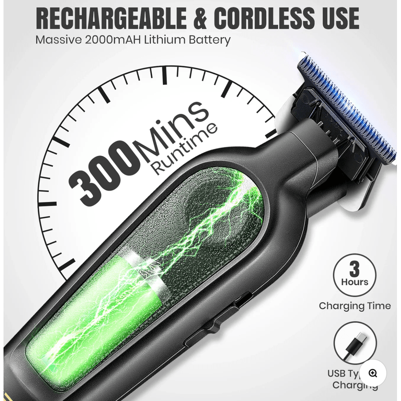 Ingrijire personala si Cosmetice - Aparate & accesorii ingrijire personala - Aparate de ras si tuns - Aparate de tuns - Set cu aparat de tuns fara fir VGR V 995 cu 4 distantiere autonomie 300min 2000mAh - Infinity.ro