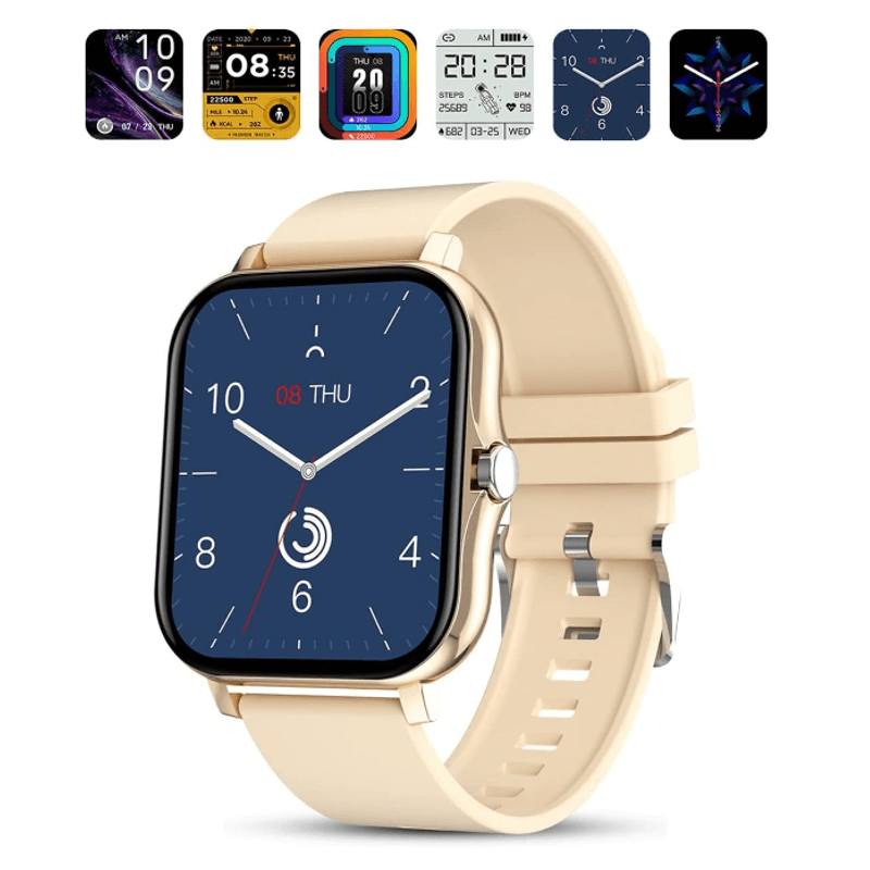 Laptop, Telefoane si Tablete - Wearables si gadgeturi - Wearables - Smartwatch-uri - Ceas inteligent de mana ecran mare tactil Smartwatch Auriu Smartwatch Auriu 1.83 inch - Infinity.ro