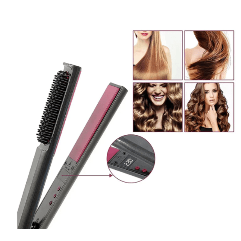 Ingrijire personala si Cosmetice - Aparate & accesorii ingrijire personala - Hair styling - Placi de indreptat parul - Placa De Par cu 3 Functii AO 50024 si Afisaj LCD putere 40W - Infinity.ro