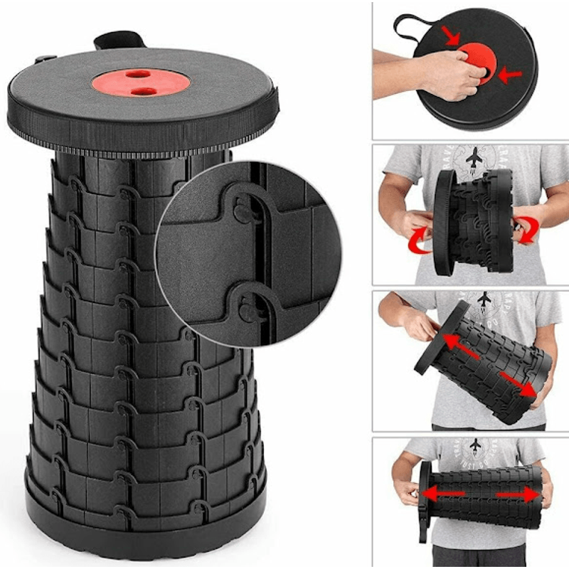 Sport si Outdoor - Camping - Mobilier pentru camping - Scaune camping - Scaun retractabil cu pliere telescopica pentru camping - Infinity.ro