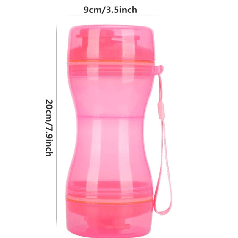 Petshop - Ingrijire si Igiena - Aparate de ingrijire - Alte aparate ingrijire animale - Sticla portabila de apa pentru animale de companie 2 in 1 - Infinity.ro