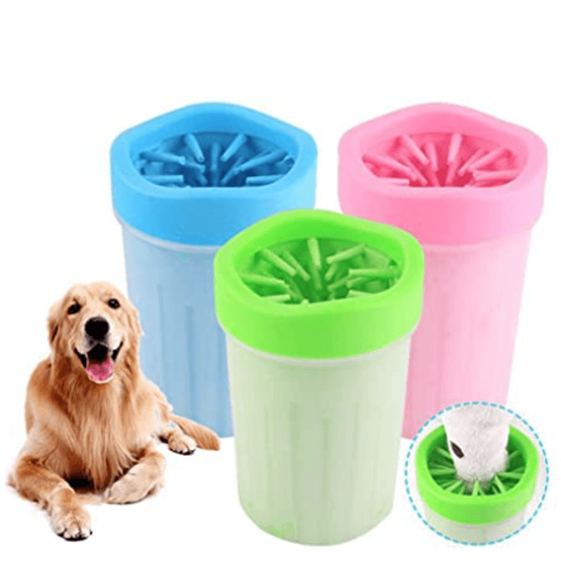 Petshop - Ingrijire si Igiena - Aparate de ingrijire - Alte aparate ingrijire animale - Pahar cu perii  MARE VERDE pentru Curatarea si Dezinfectarea Labutelor Animalelor - Infinity.ro