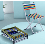 Sport si Outdoor - Camping - Mobilier pentru camping - Scaune camping - Scaun pliabil camping cu spatar Verde Mov - Infinity.ro