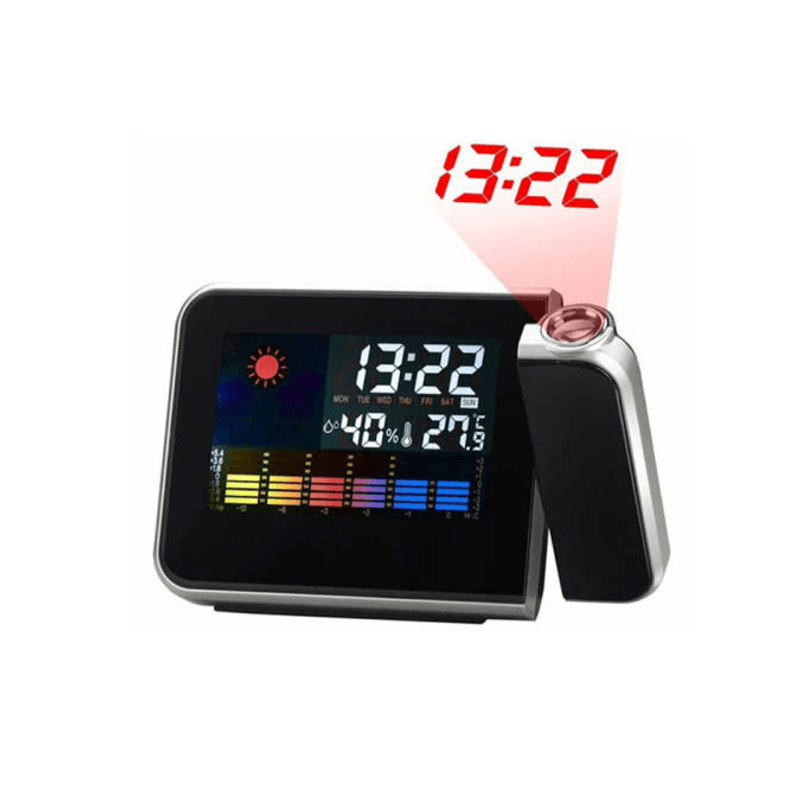 Casa si Gradina - Electrice - Ceasuri si statii meteo - Ceas Meteo 8190 cu calendar si higrometru ce proiecteaza ora pe tavan - Infinity.ro