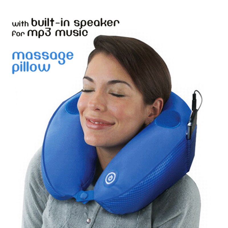 Ingrijire personala si Cosmetice - Sanatate si wellness - Articole wellness - Aparate si dispozitive de masaj - Perna masaj cu vibratii si muzica Neck Massage Pillow - Infinity.ro