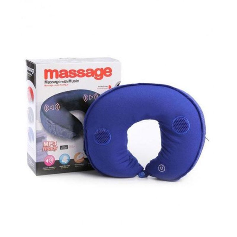 Ingrijire personala si Cosmetice - Sanatate si wellness - Articole wellness - Aparate si dispozitive de masaj - Perna masaj cu vibratii si muzica Neck Massage Pillow - Infinity.ro