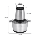 Electronice si Electrocasnice - Electrocasnice bucatarie - Mixere, tocatoare & roboti de bucatarie - Blendere si mini tocatoare - Tocator electric inox cu 4 lame - Infinity.ro