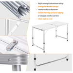 Sport si Outdoor - Camping - Mobilier pentru camping - Scaune camping - Set Masa plianta pentru camping gradina cu 4 scaune alb - Infinity.ro