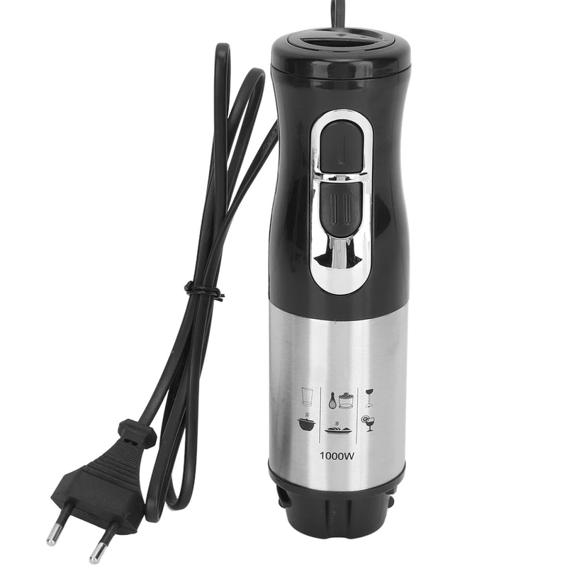 Electronice si Electrocasnice - Electrocasnice bucatarie - Mixere, tocatoare & roboti de bucatarie - Blendere si mini tocatoare - Set Blender de Mana 4 in 1 functie turbo 9 viteze putere 1500W SN 8004S - Infinity.ro